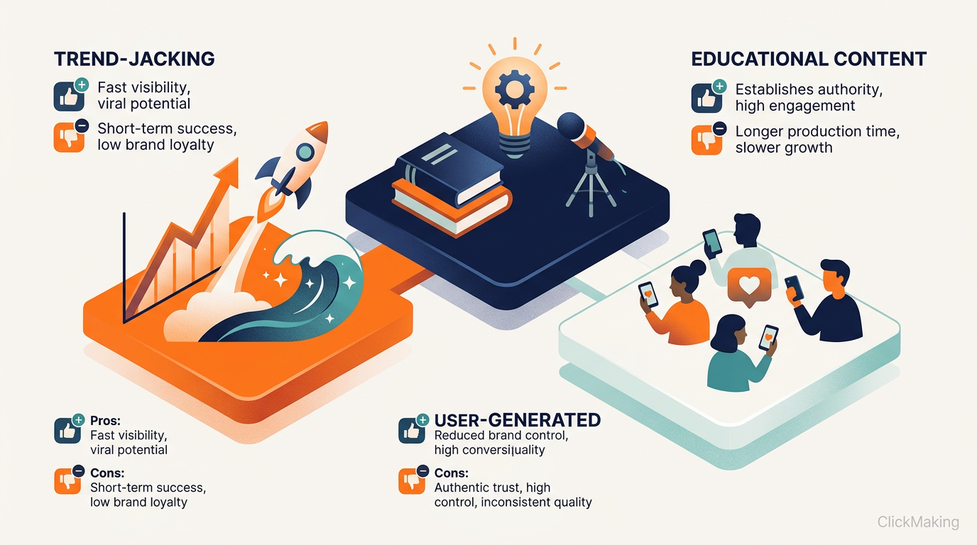 My TikTok Playbook That Actually Works (2026) — framework illustration by ClickMaking